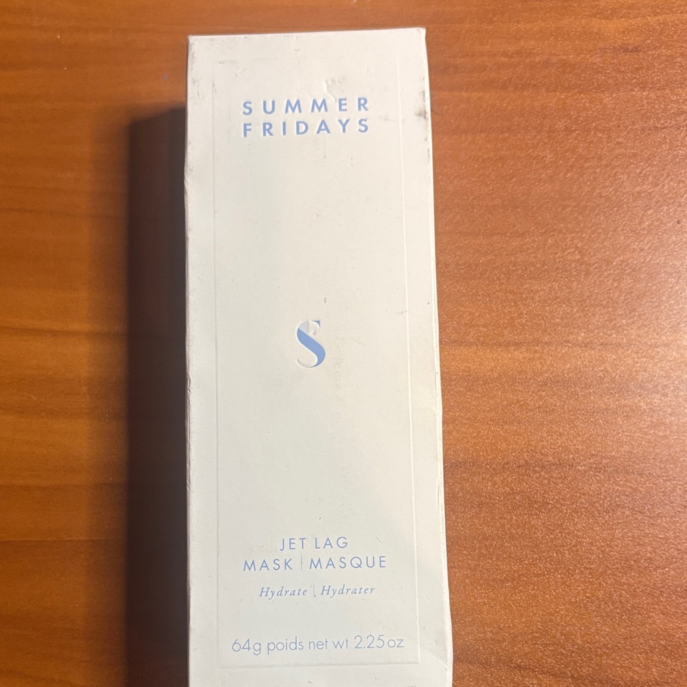 Summer Fridays Jet Lag Mask - White and Blue Design